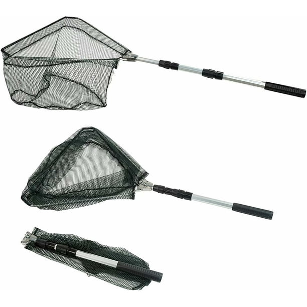 1* Fishing Net Fish Landing Hand Telescopic Pole Handle Fishing Tackle U1B3